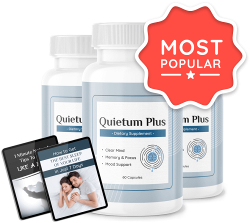 Quietum Plus - 3 Bottles + 2 Ebooks
