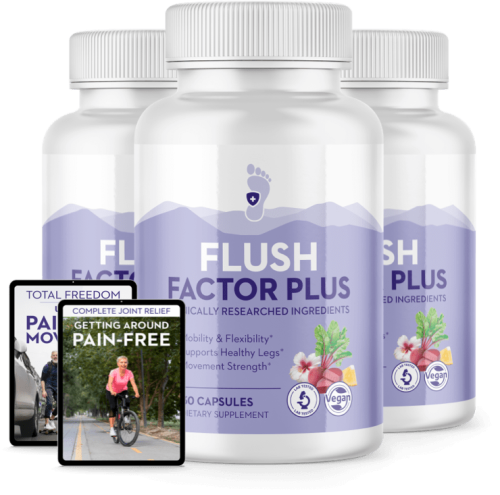Flush Factor Plus - 3 Bottles + 2 Ebooks
