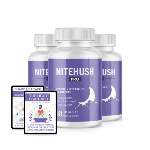 NiteHush Pro - 3 Bottles + 2 Ebooks