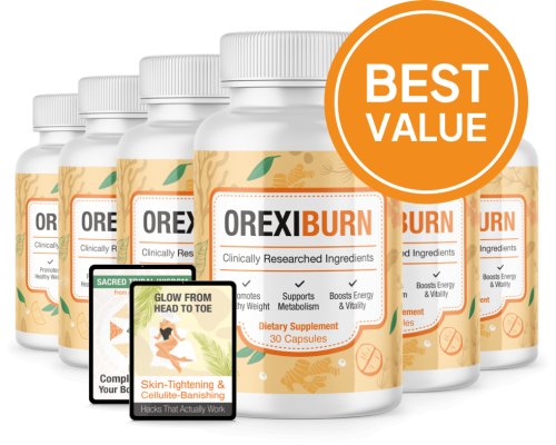 OrexiBurn - 6 Bottles + 2 Ebooks