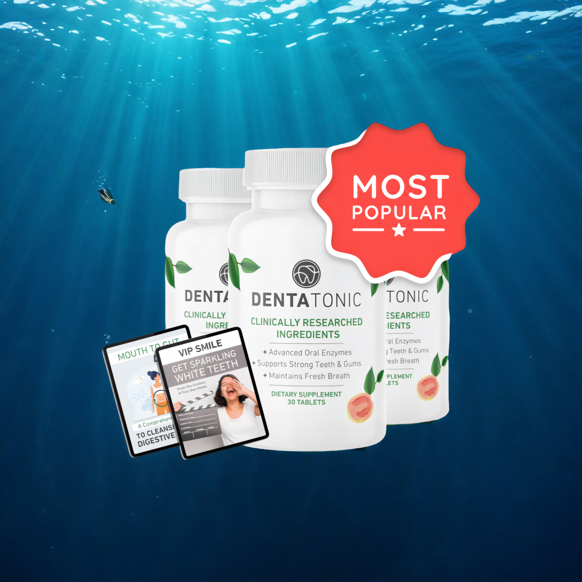 DentaTonic - 3 Bottles + 2  Ebooks