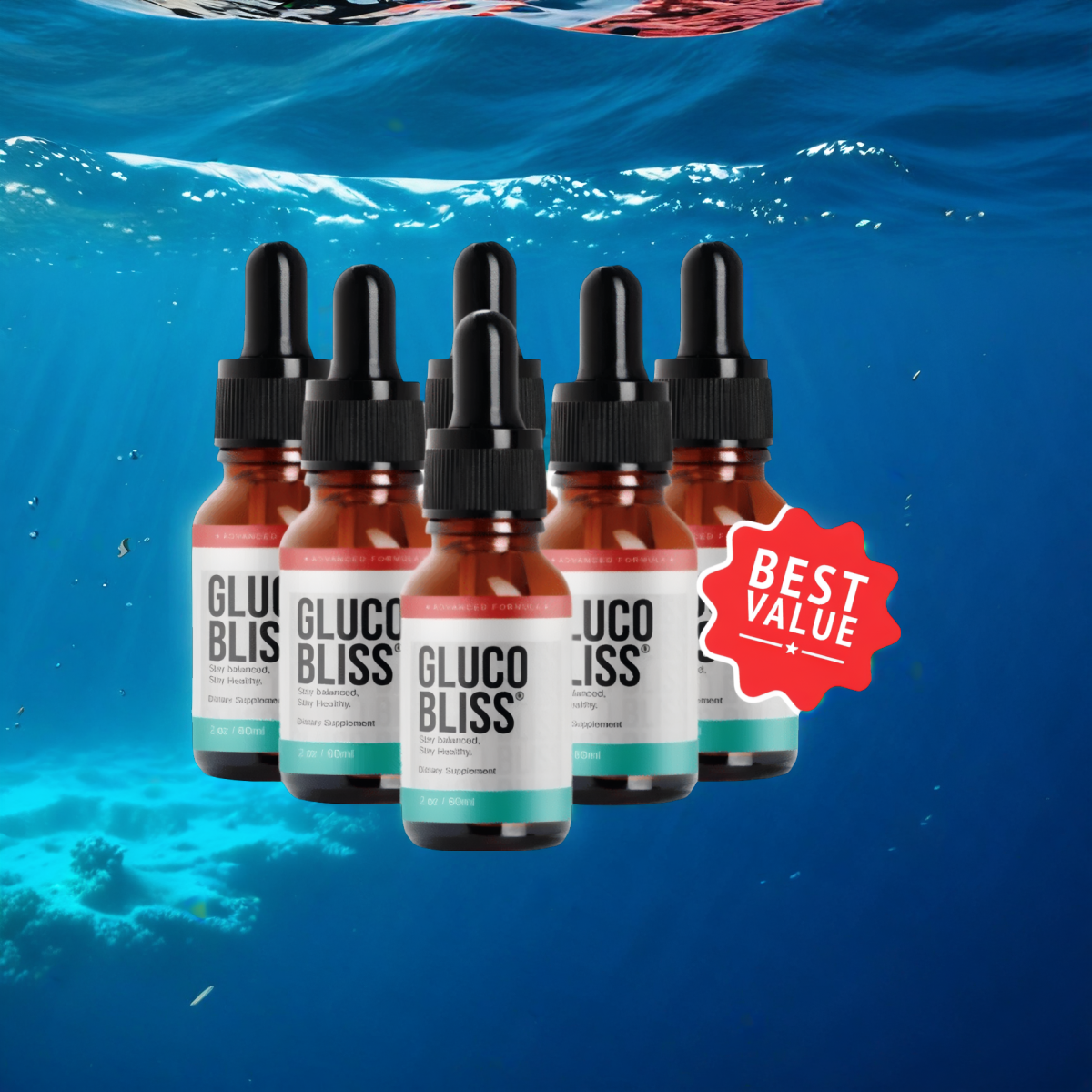 Gluco Bliss 3 bottles - (3  bottles)