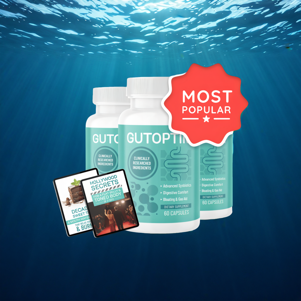 GutOptim - 3 Bottles + 2  Ebooks